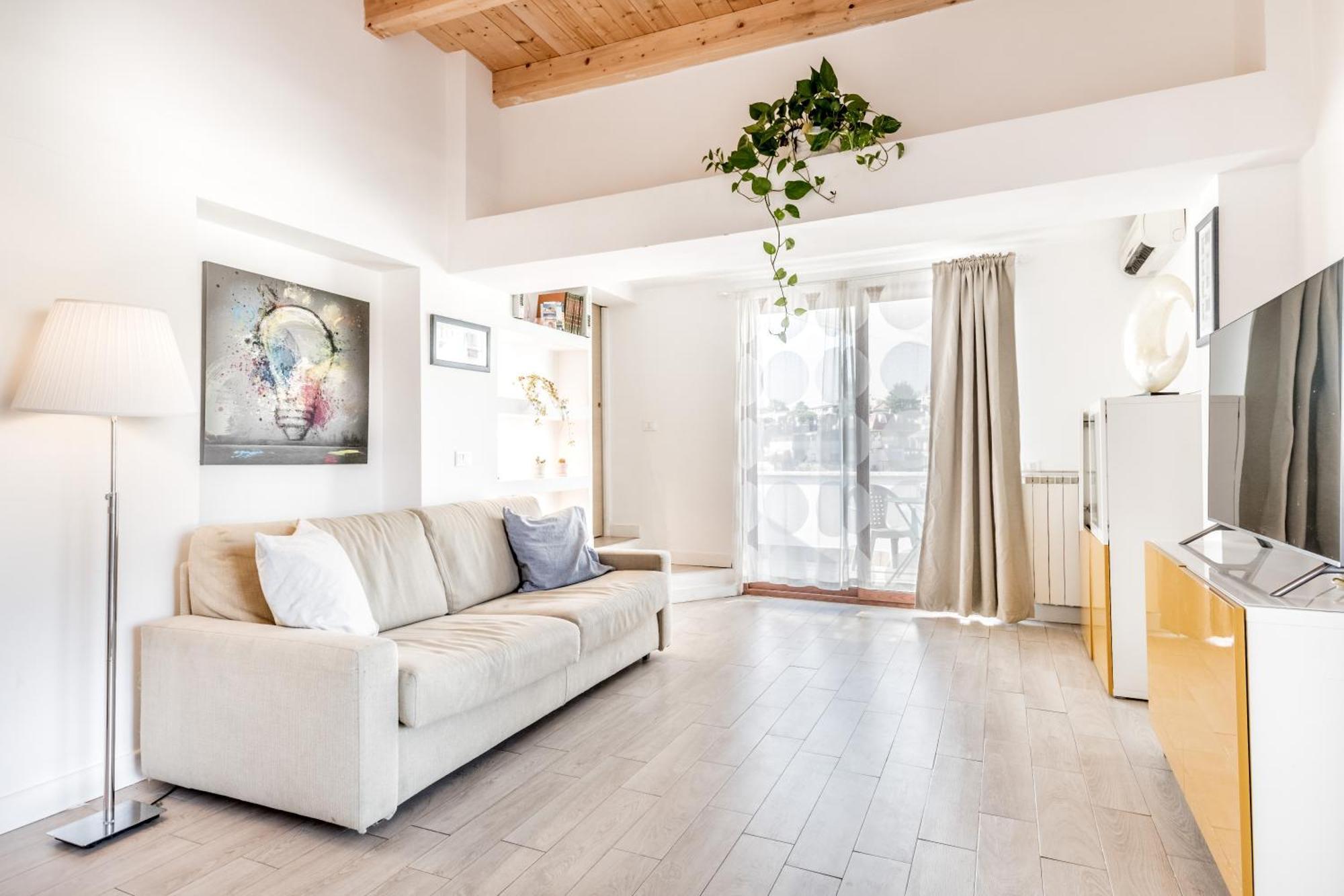 Apartmán Attico Trilocale In Zona Farnesina Řím Exteriér fotografie