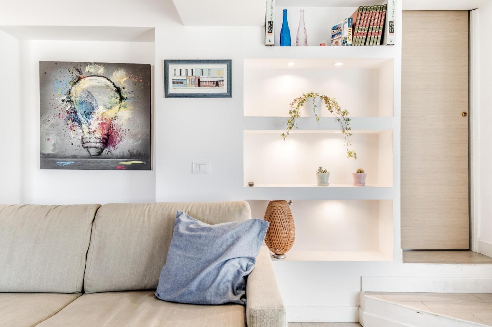Apartmán Attico Trilocale In Zona Farnesina Řím Exteriér fotografie