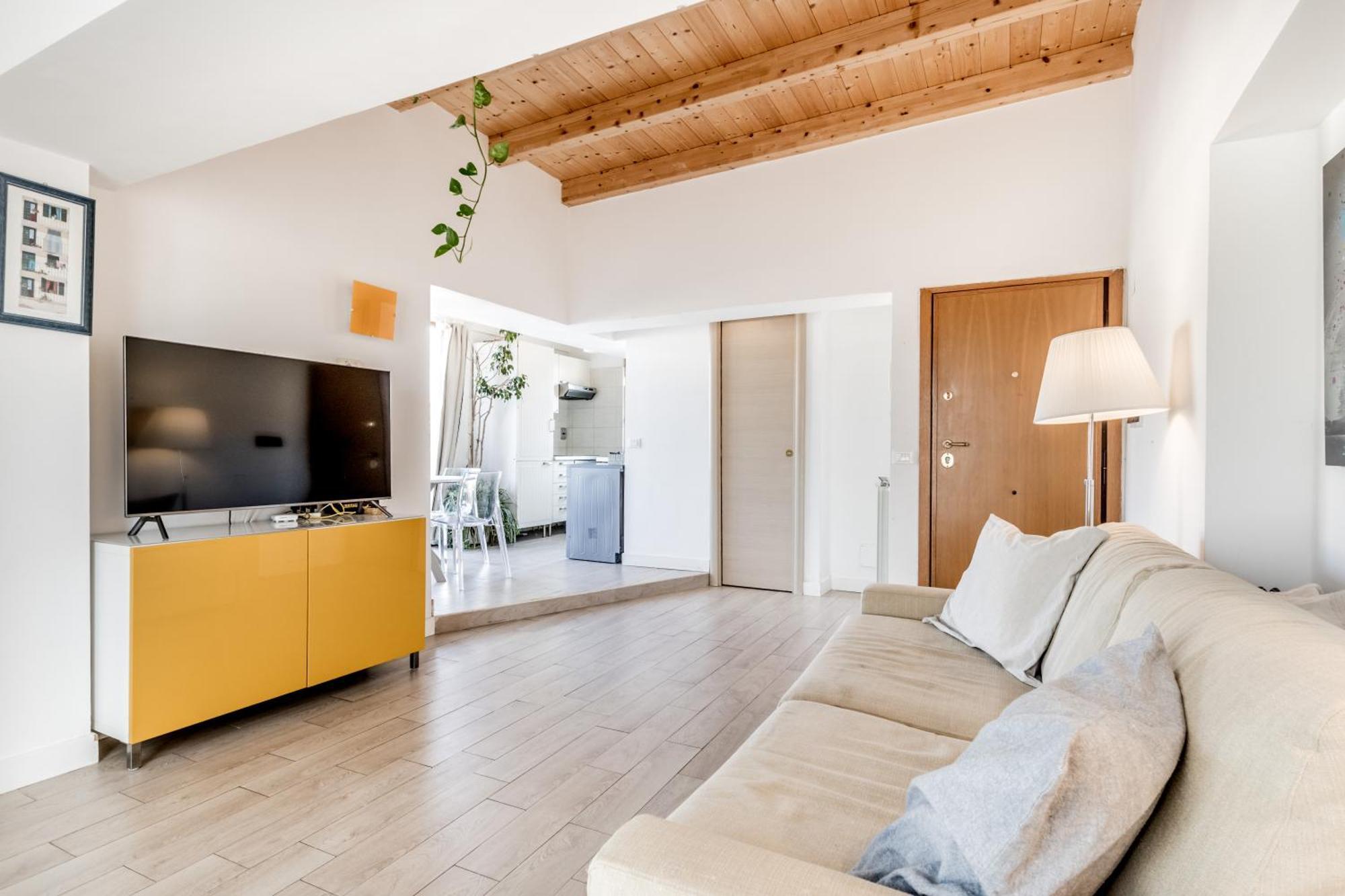 Apartmán Attico Trilocale In Zona Farnesina Řím Exteriér fotografie