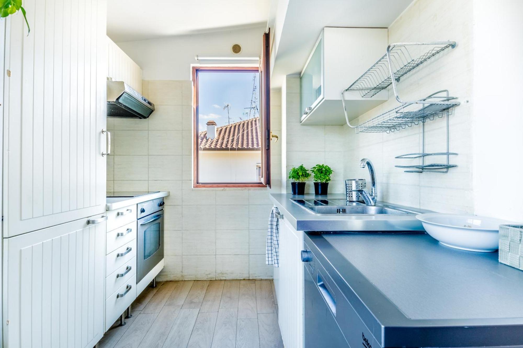 Apartmán Attico Trilocale In Zona Farnesina Řím Exteriér fotografie